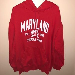 UNIV. OF MARYLAND HOODIE ~ SIZE L